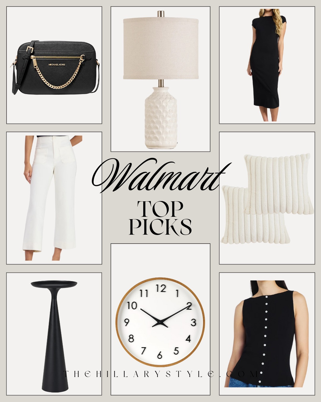 WALMART TOP PICKS — ELEVATED EVERYDAY STYLE & HOME FINDS! A carefully curated mix of timeless fashion staples and elevated home accents—all from Walmart. These are the pieces I reach for when I want my space and wardrobe to feel polished but still effortless. From classic black dresses and tailored white pants to sculptural décor, cozy pillows, and clean-lined accessories, every item feels intentional, versatile, and easy to style day after day.

#Amazon #TheHillaryStyle #WalmartFinds #WalmartTopPicks #EverydayStyle #AffordableStyle #HomeAndFashion #ModernFinds #NeutralStyle 

 #LTKselfcare #LTKOver40 #LTKBeauty