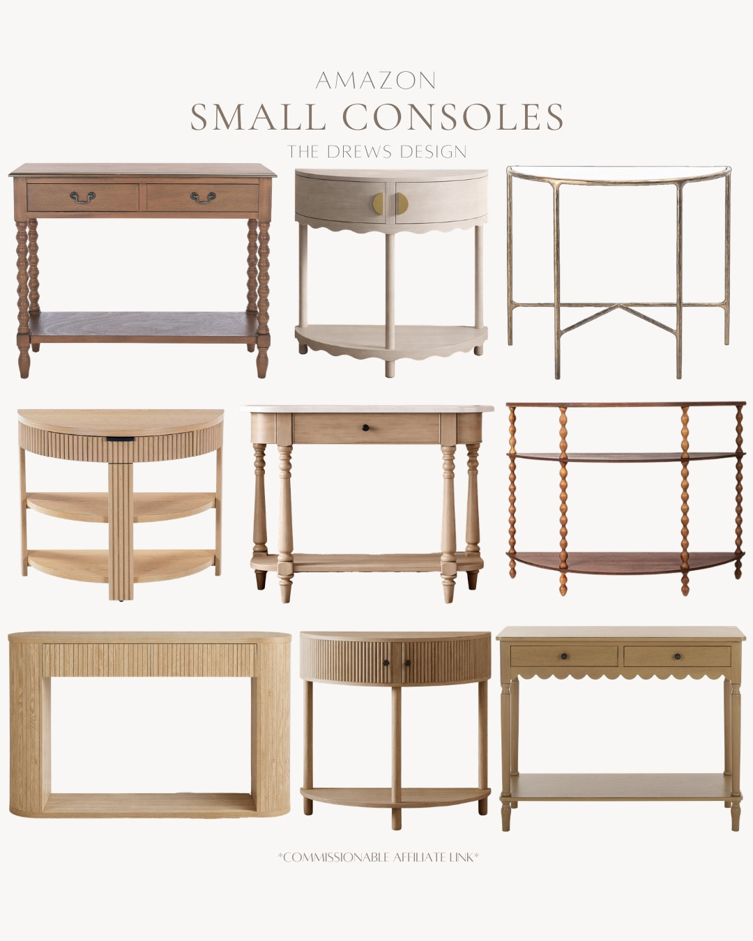 Small consoles from Amazon that I’m loving!

Neutral home, furniture, living room, entryway, home decor

#LTKHome #LTKvlog #LTKSaleAlert