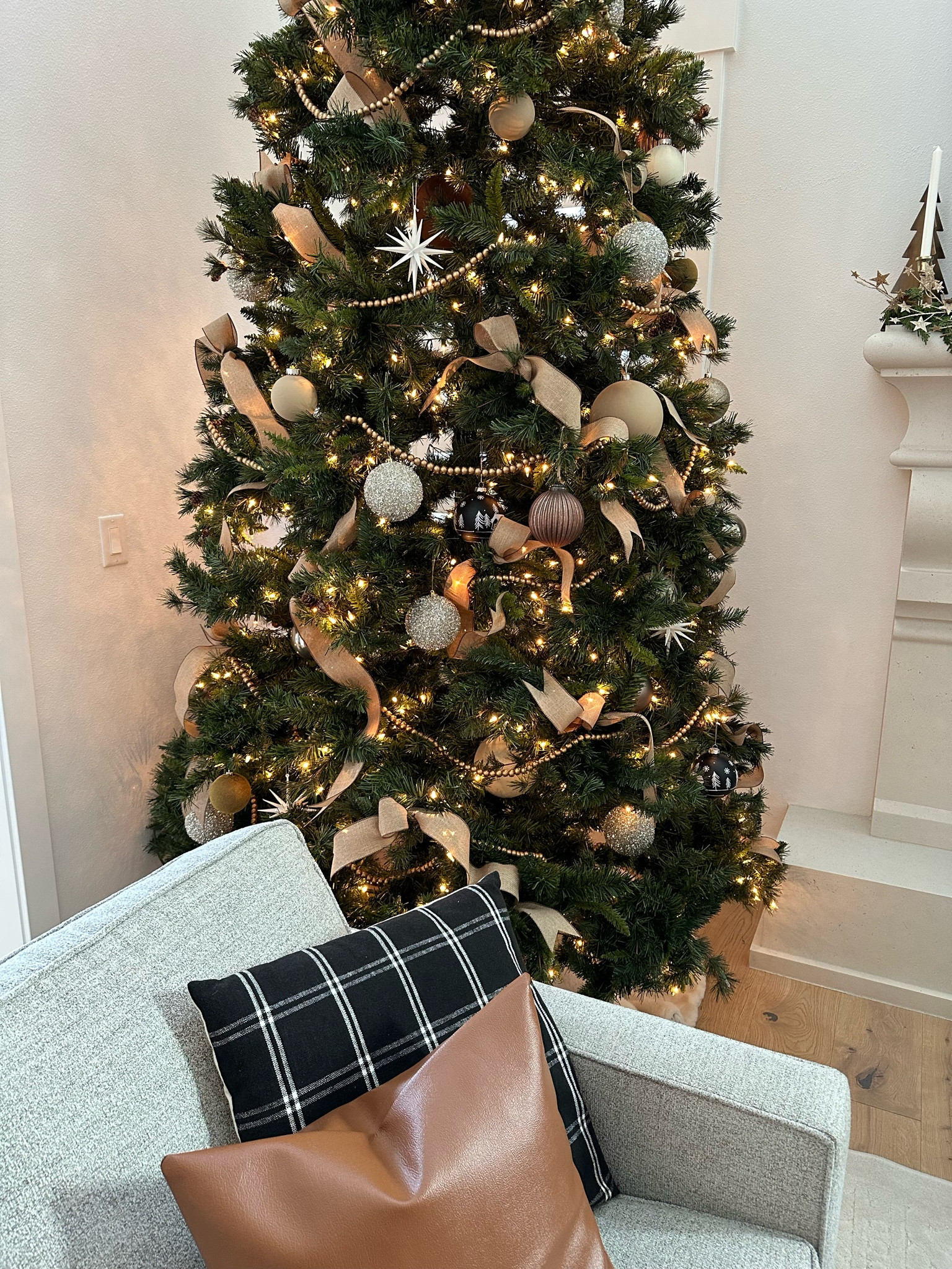 Added new DIY Ornaments to the tree this year... Painted + Velvet textured! 

#LTKSeasonal #LTKHoliday #LTKhome