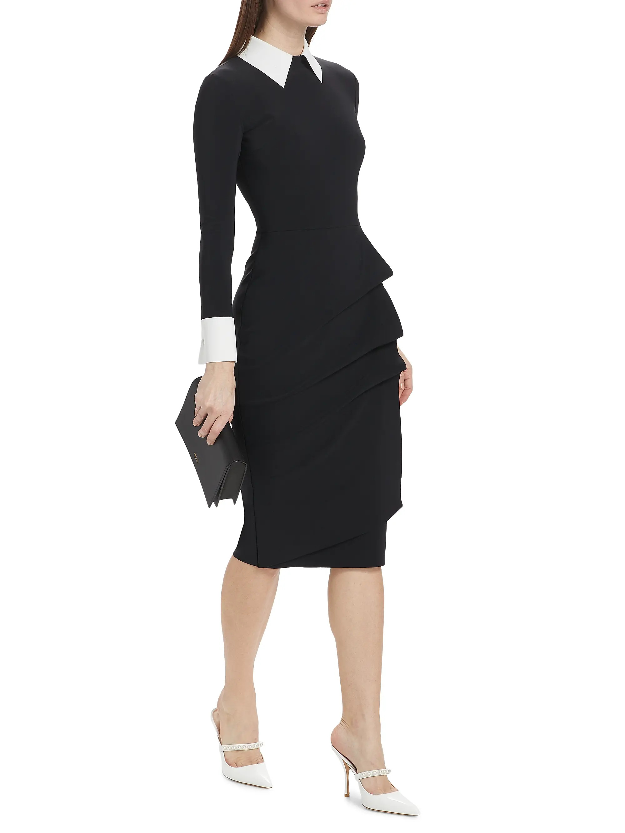 Ferflo Bic Collared Cocktail Dress | Saks Fifth Avenue