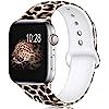 Lwsengme Compatible with Apple Watch Band 38mm 40mm 42mm 44mm, Soft Silicone Replacment Sport Ban... | Amazon (US)