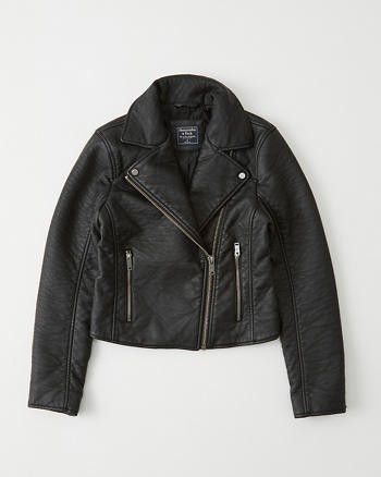 Faux Leather Moto Jacket | Abercrombie & Fitch US & UK