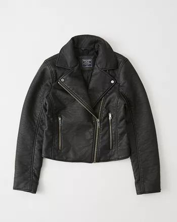 Faux Leather Moto Jacket | Abercrombie & Fitch US & UK