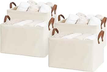 StorageWorks Storage Baskets for Shelves with Metal Frame, Organizing Basket, Shelf Baskets, Natu... | Amazon (US)