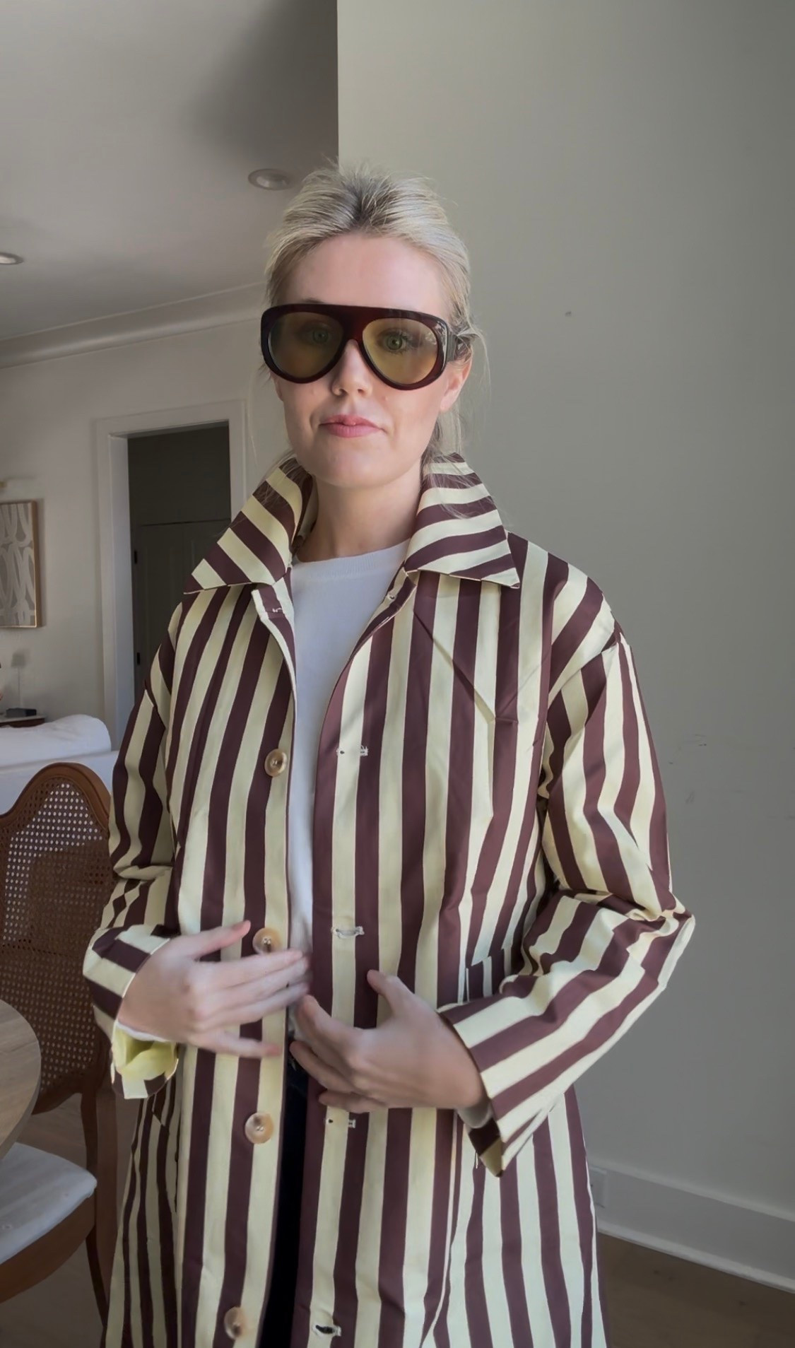 Jacket and sunglasses