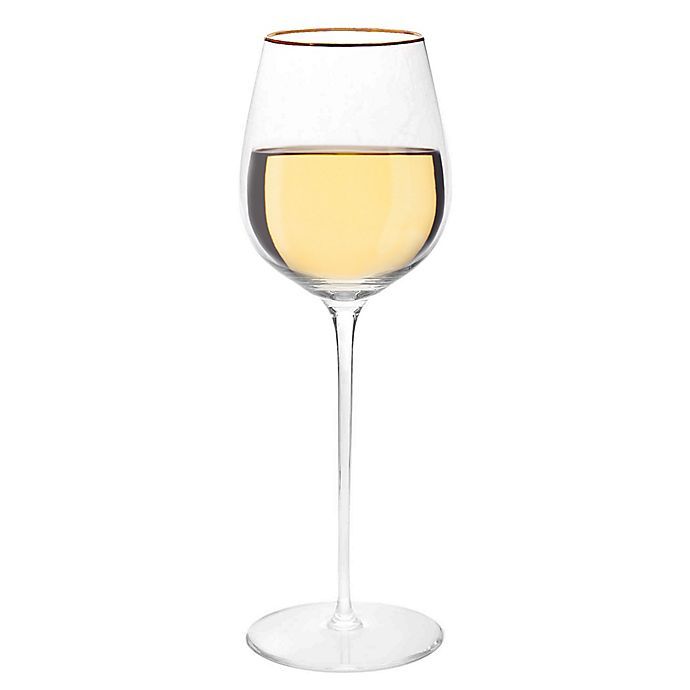 Olivia & Oliver™ Madison Gold White Wine Glasses (Set of 4) | Bed Bath & Beyond