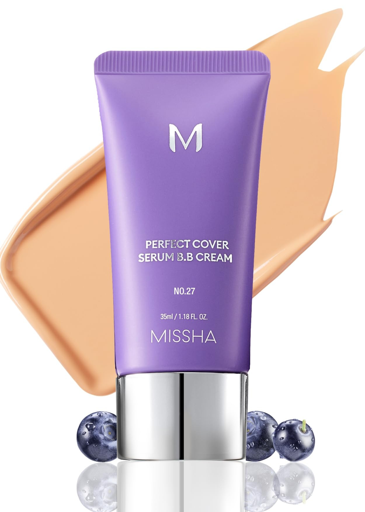 MISSHA M PERFECT COVER SERUM BB CREAM No.27 Honey Beige- Medium with Cool/Neutral Undertone, BB C... | Amazon (US)