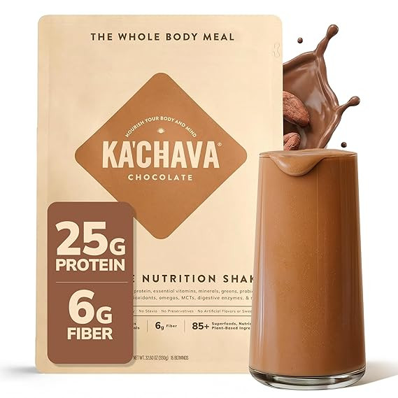 Ka’Chava Whole Body Meal Shake Chocolate 2 lb – Vegan Protein Powder with 85+ Superfoods & Gr... | Amazon (US)