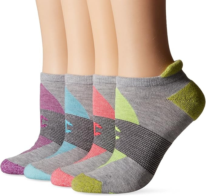 Champion Women's Double Dry 4-Pack Performance Heel Shield Socks | Amazon (US)