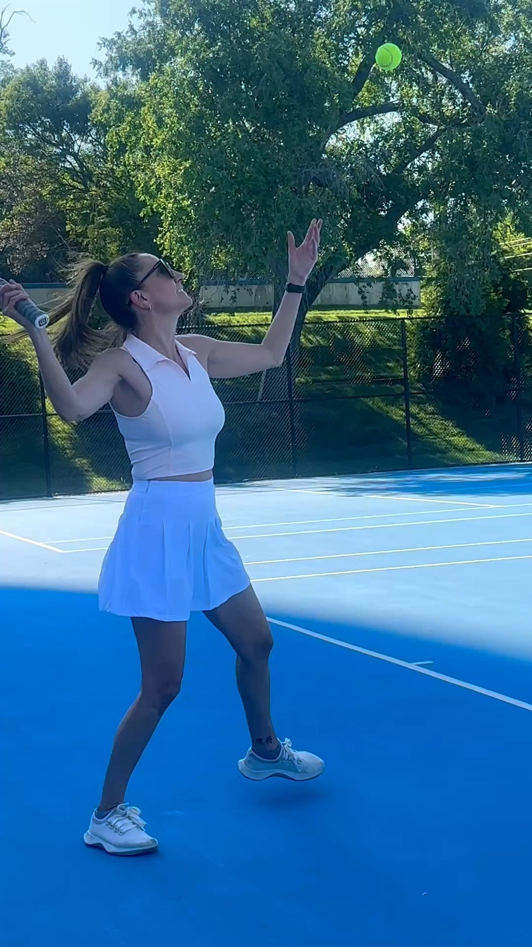 My tennis era is officially here. 🎀 Testing out the new Stelle line today and I’m impressed with how lightweight and breathable these fabrics are. If you’re looking for affordable activewear that looks high-end, this is it. Linking my racquet, sneakers, and this cute set for you guys below!

Stelle activewear, tennis skirt, pleated athletic skirt, white tennis skirt, pink workout top, tennis outfit, pickleball style, activewear for women, summer workout clothes, sporty chic, court fashion, tennis racquet, white athletic sneakers, athletic sets, affordable activewear, performance wear, tennis girl aesthetic

#LTKActive #LTKfitnessgoals #LTKmomlife