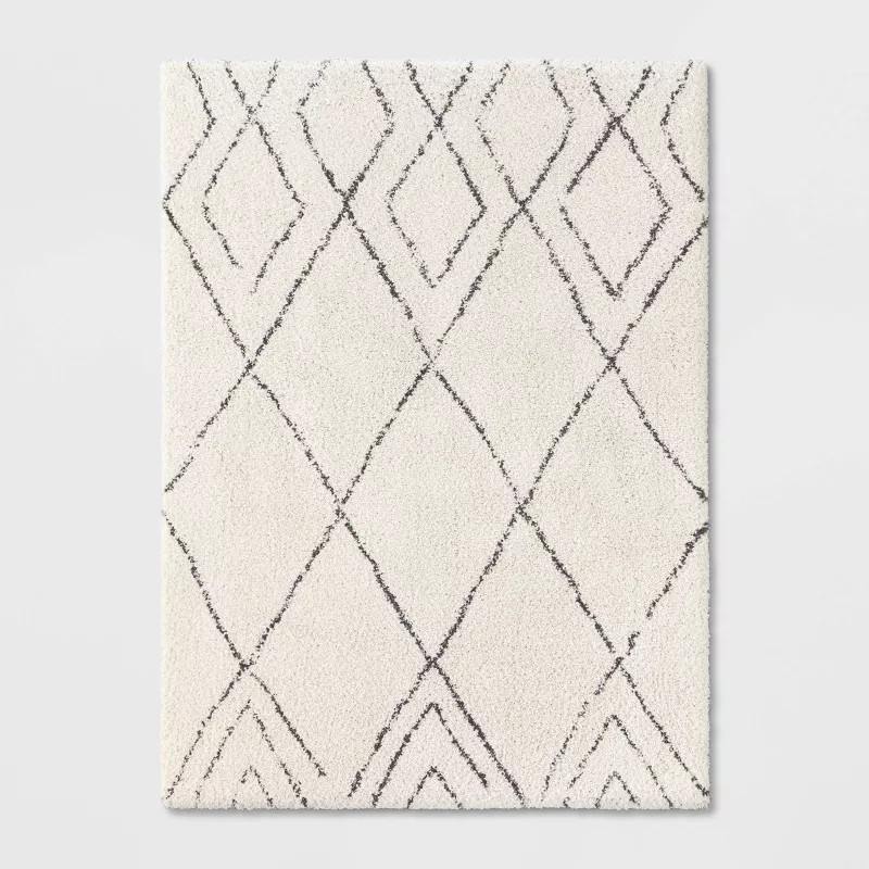 Diamond Patterned Shag Woven Rug - Project 62™ | Target
