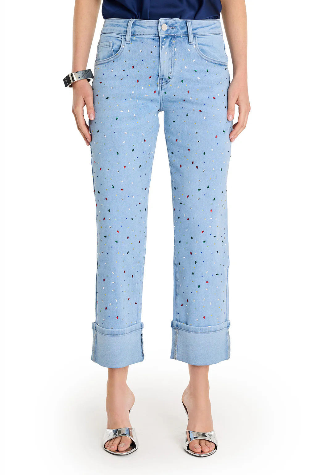 Ren Cropped Cuff Jean - Confetti | The Noli Shop