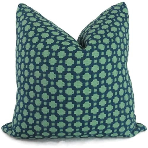 Decorative Pillow Cover in Peacock Betwixt by Schumacher, Toss Pillow, Accent Pillow, Throw Pillo... | Amazon (US)