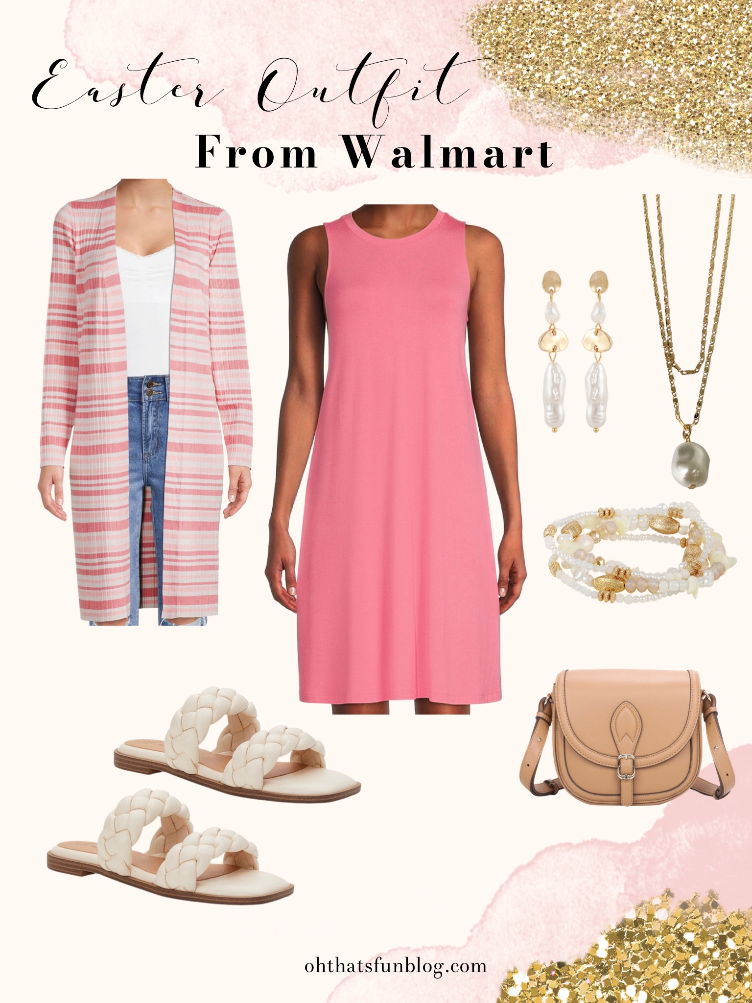 I have this dress in so many colors, and I love this gorgeous pink for spring! Layer on the cardigan, perfect for a breezy Easter morning. The pearl jewelry adds interest and pulls the whole look together! 

#easter #easteroutfit #easterdress #spring #springoutfit #springdress 

#LTKsalealert #LTKSeasonal #LTKunder50