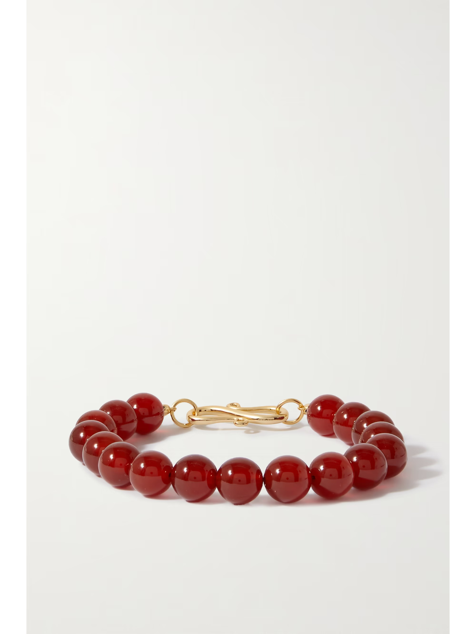 The Rose gold-plated carnelian bracelet | NET-A-PORTER (US)