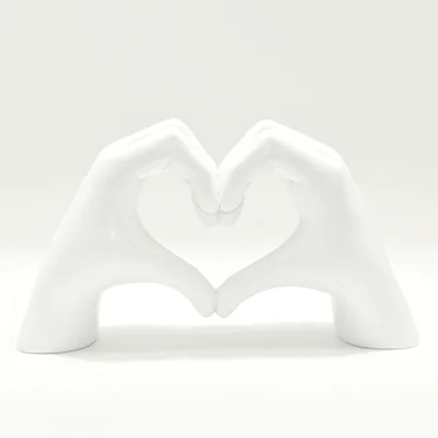 Adam & Friends Home Decor Heart Sign Hands Sculpture | 1-Piece | Wayfair North America