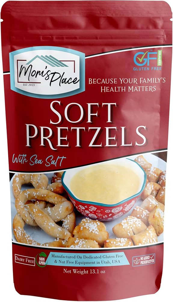 Mom's Place Gluten Free Soft Pretzels with Sea Salt Mix, Soft Pretzel Making Kit, 1-Pack, Easy to... | Amazon (US)