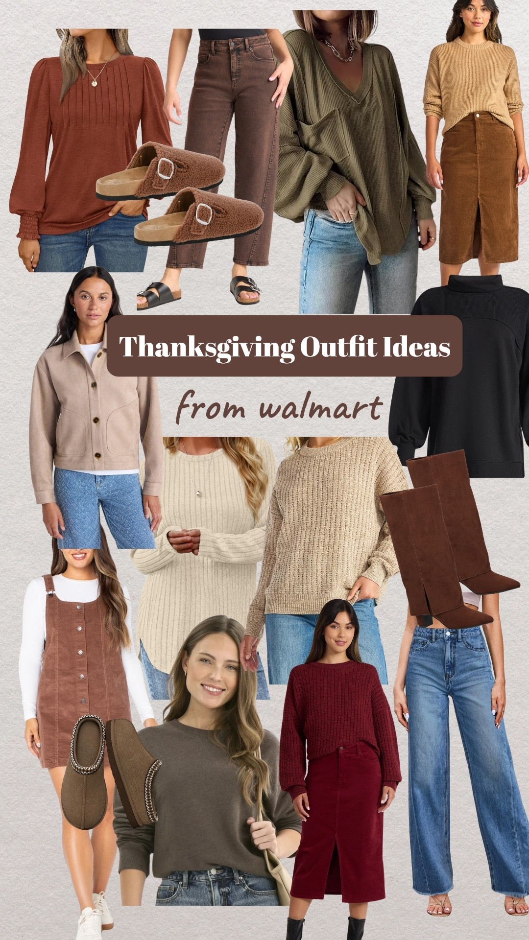 Thanksgiving outfit ideas 🤎 Fall outfit ideas from Walmart!!
#walmartstyle #walmartfinds 

#LTKStyleTip #LTKGiftGuide #LTKHoliday