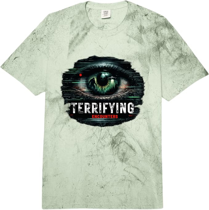 Terrifying Encounters Paranormal Horror Mystery Graphic Comfort Colors Adult Heavyweight T-Shirt | Amazon (US)