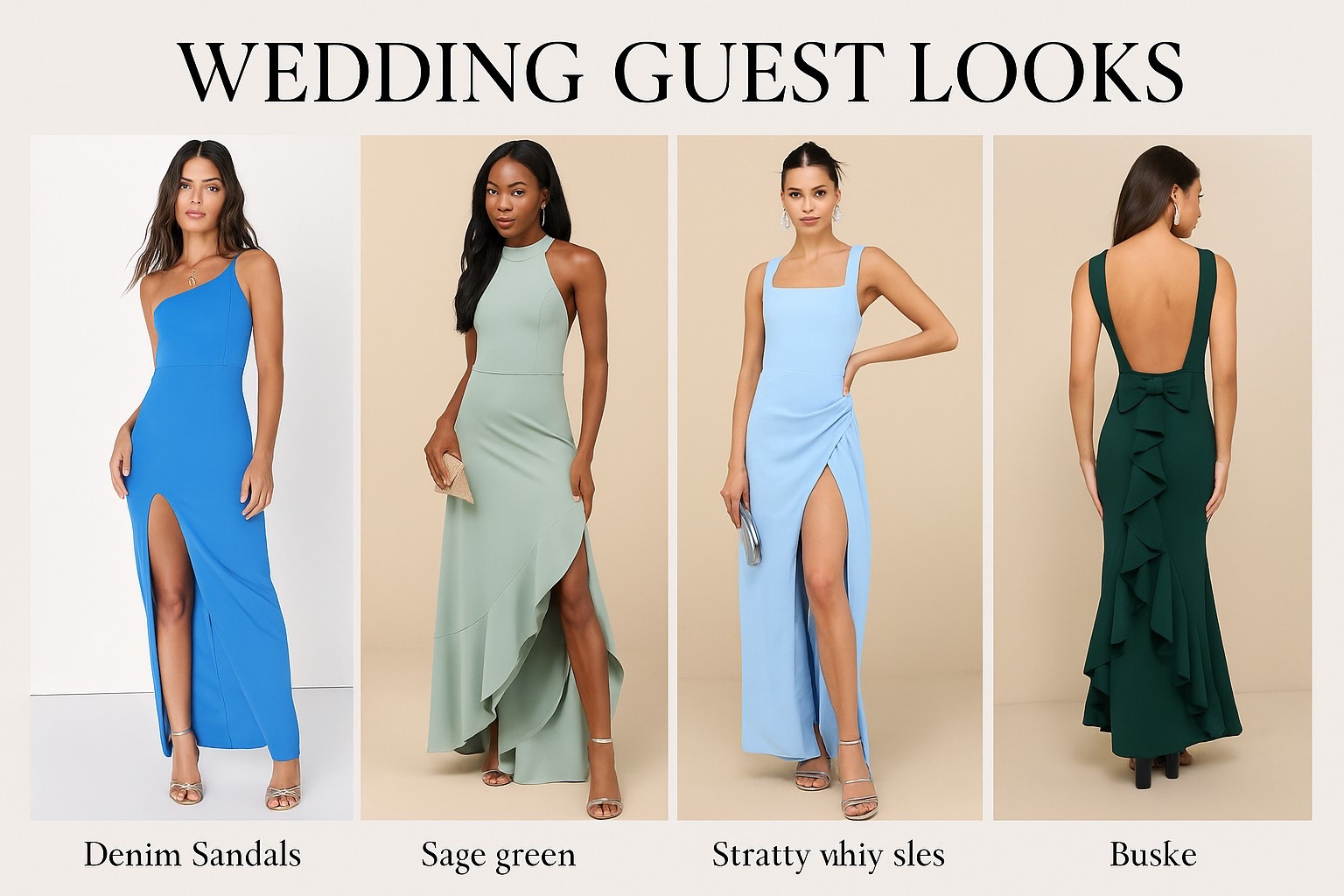 
“Wedding guest dresses that turn heads 💃✨
Whether you’re heading to a beach ceremony or a formal soirée, these picks are made to impress. Tap to shop your fave look!”
#WeddingSeasonReady #GuestStyle #DressesOfTheDay #StyleInspo #SummerWeddings #LTKWedding #LTKStyle #LTKFinds #WhatToWear #ChicAndEffortless

#LTKWedding #LTKSummerEdit #LTKParties