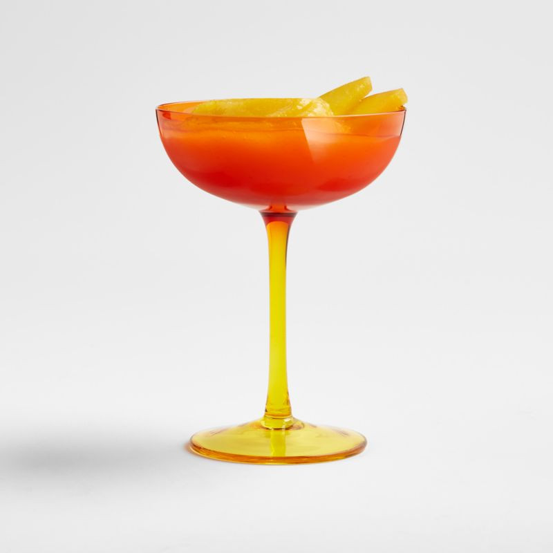 The Tini Glass in Paprika Red by Molly Baz | Crate & Barrel | Crate & Barrel