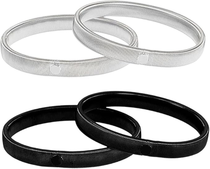 4 Pcs Shirt Sleeve Holders, Anti-slip Metal Shirt Sleeve Holders for Men & Women, Elastic Adjusta... | Amazon (UK)