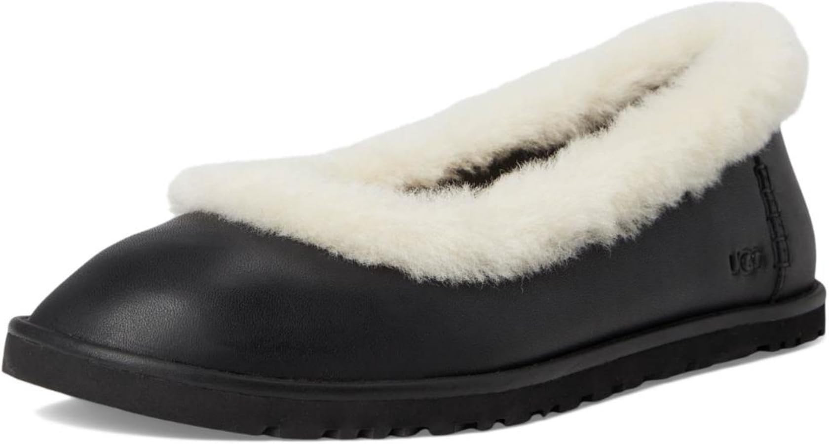 UGG Women's Zora Leather Ballet Flat | Amazon (US)