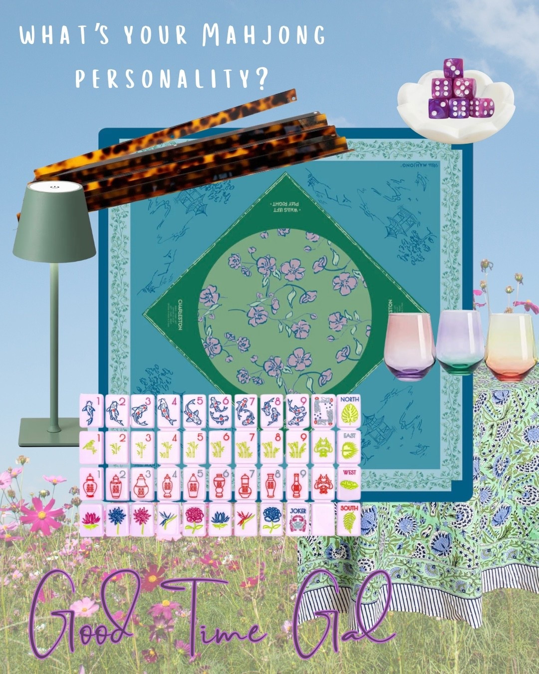 Good Time Gal energy 🀄️🌸✨
Fun, colorful, a little extra—and always the best setup at the table. Linking everything you need to recreate this mahjong night vibe 💖

#LTKHome #LTKmomlife #LTKOver40