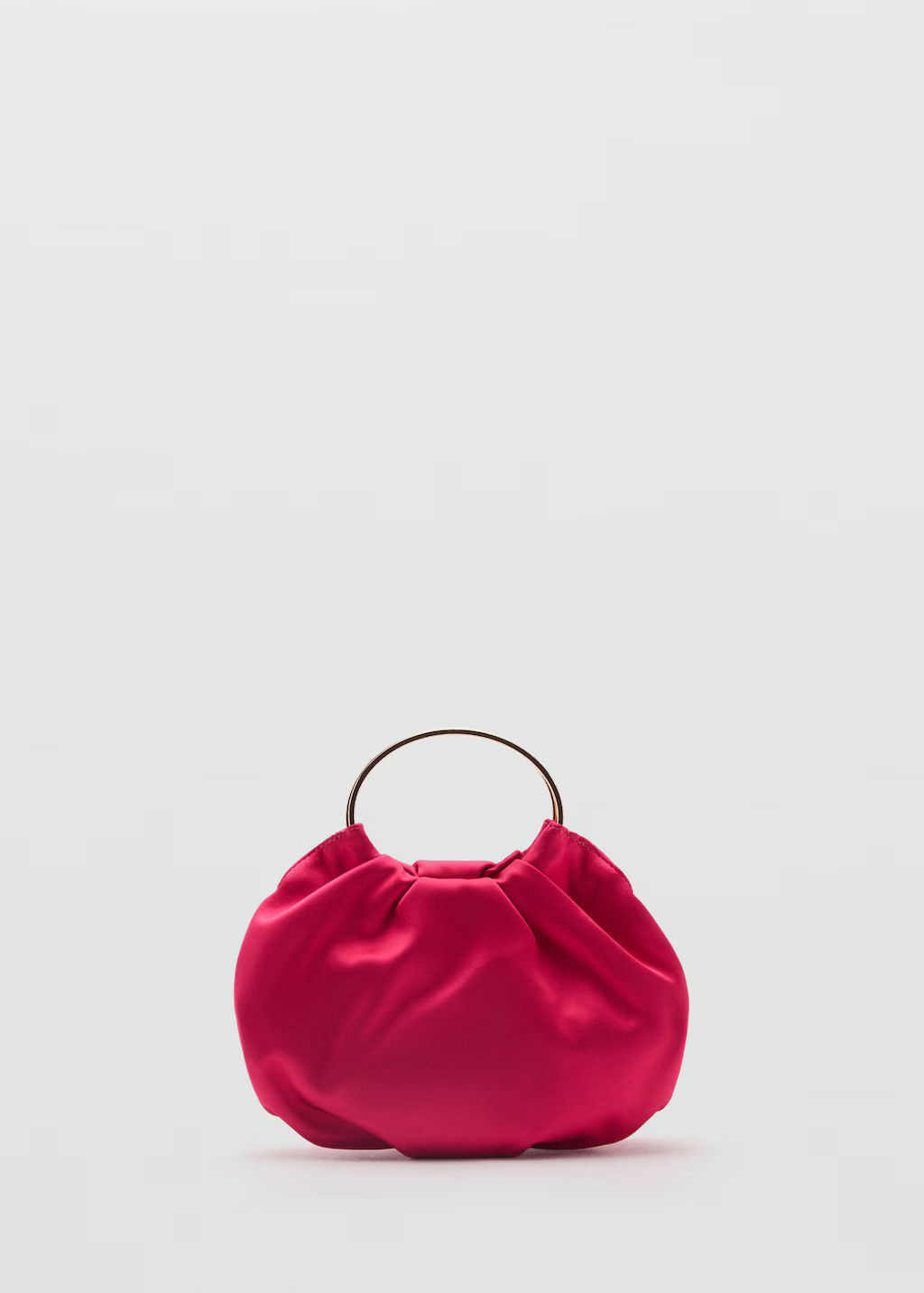 Satin bag with metal ring - Women | MANGO USA | Mango (US/MX/AU)