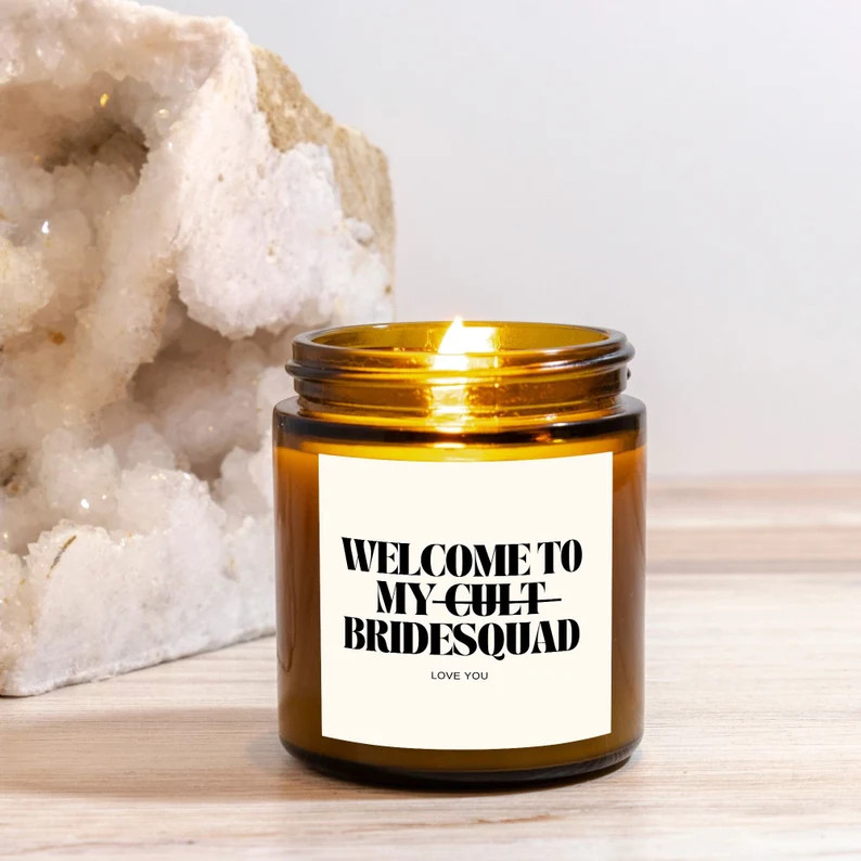 Funny Bridesmaid Proposal Candle, Cute Bride Squad gift, the perfect bridesmaid gift, bridesmaid ... | Etsy (US)