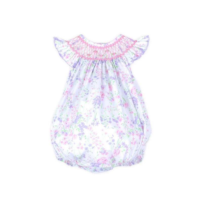Monet's Garden Smocked Angel Sleeve Bubble | Classic Whimsy