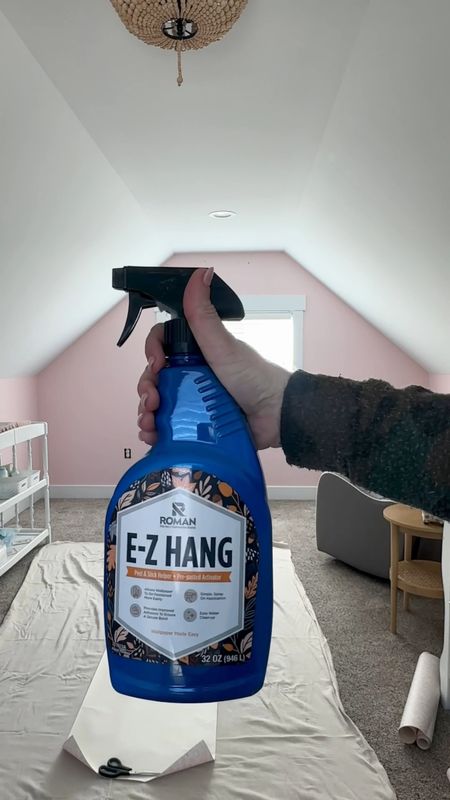 Hanging wallpaper just got a lot easier! This E-Z Hang spray is the bomb!

#LTKhome #LTKVideo #LTKfamily