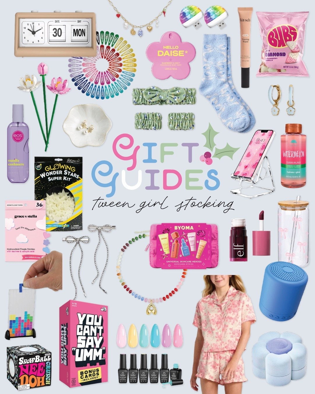 Sweet, sparkly, and totally fun! These stocking stuffers are perfect for tween girls! From beauty to cozy PJ’s, they’ll make Christmas morning extra magical.

#GiftGuideForGirls #StockingStuffers #HolidayHappiness

#LTKKids #LTKHoliday #LTKGiftGuide