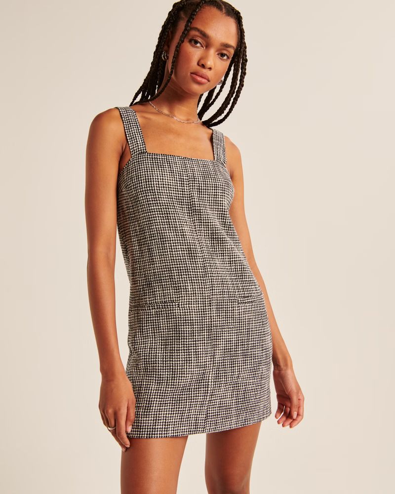 Tweed Shift Mini Dress | Abercrombie & Fitch (US)
