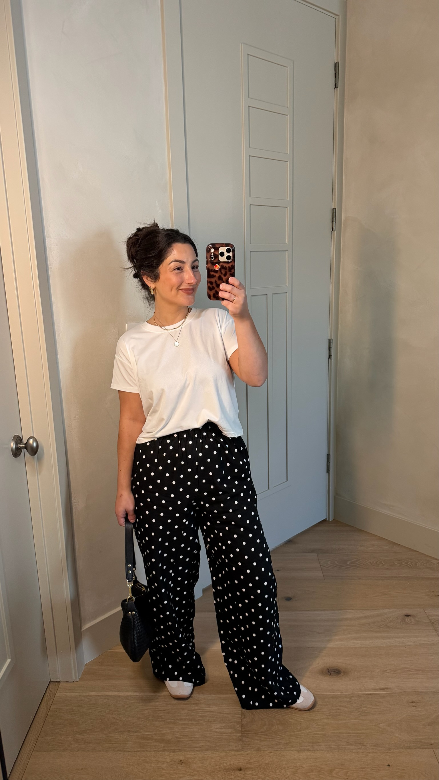 Casual yet chic outfit! Tee size small, polka dot pants size small 

5'0" 140lbs
Petite friendly

#LTKootd #LTKPetite #LTKdayinmylife