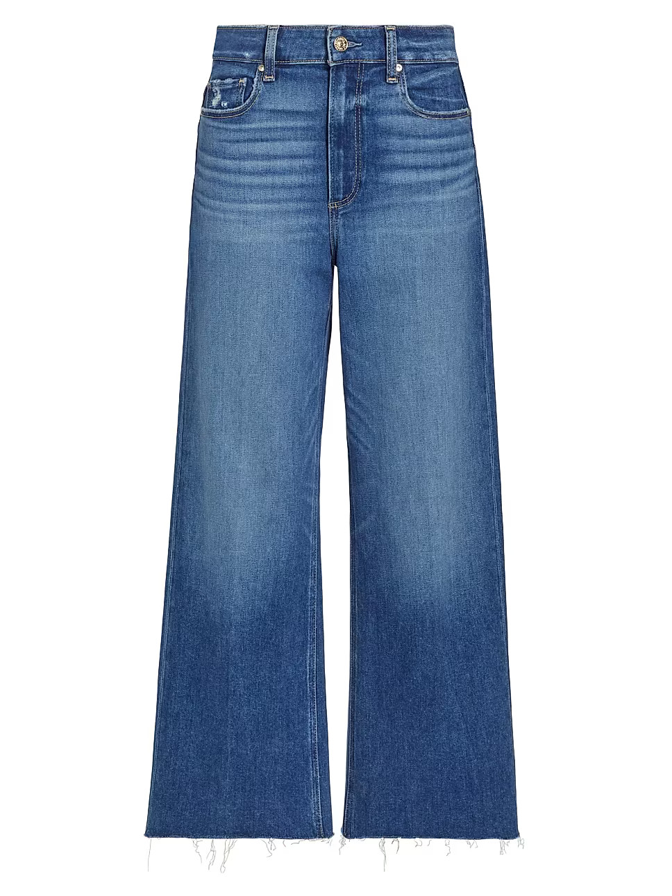 Paige Anessa Mid-Rise Straight Crop Jeans | Saks Fifth Avenue