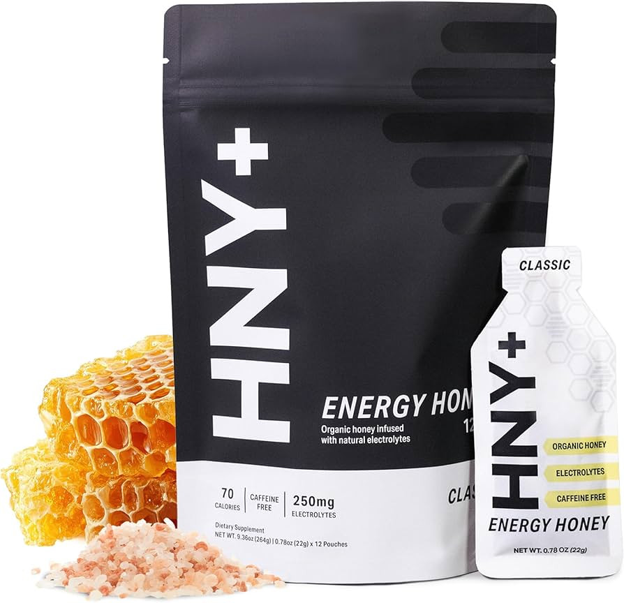 HNY+ Honey Gel Packets – Organic Honey Sports Gel for Running, Cycling, Endurance, and Workout,... | Amazon (US)