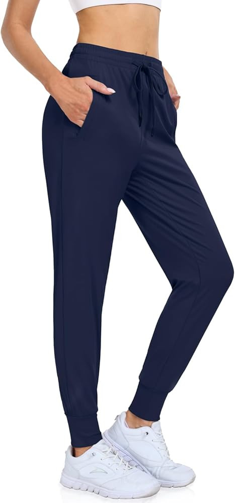 UEU Women's Joggers Pants Drawstring Running Sweats Athletic Workout Gym Yoga Sweatpants with Poc... | Amazon (US)