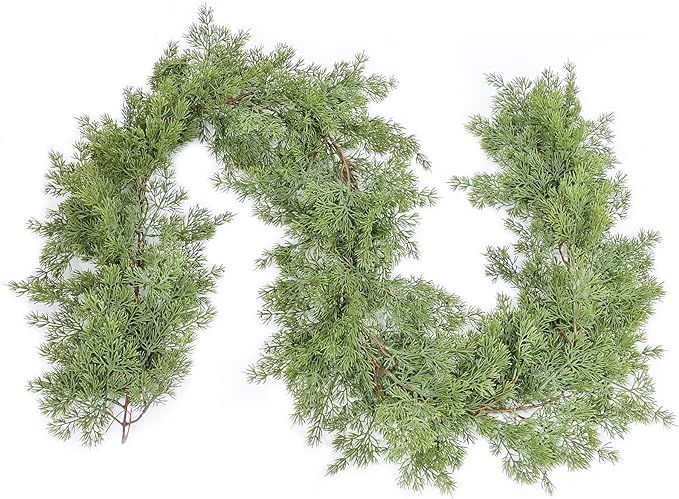 DearHouse 6.1Ft Pine Christmas Garland, 148 Leaves Winter Artificial Greenery Garland for Holiday... | Amazon (US)