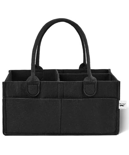 Mr. Pen Baby Diaper Caddy - Black Car Diaper Organizer, Portable Baby Caddy for Nursery & Changing Table | Amazon (US)