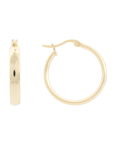 14kt Gold Plated Sterling Silver Hoop Earrings | TJ Maxx