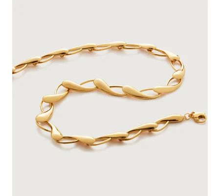 Nura Choker Necklace adjustable 38-44cm/15.5-17.5' | Monica Vinader (Global)