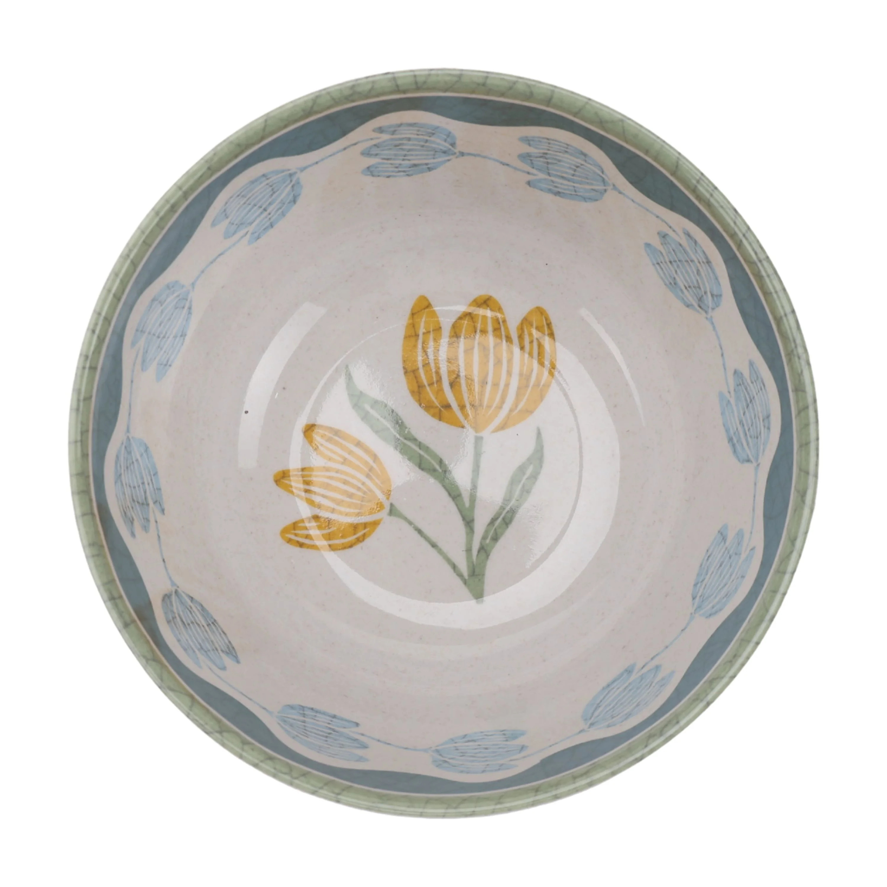 Better Homes and Gardens Bamboo Melamine Floral Cereal Bowl, 6.4 Inch | Walmart (US)