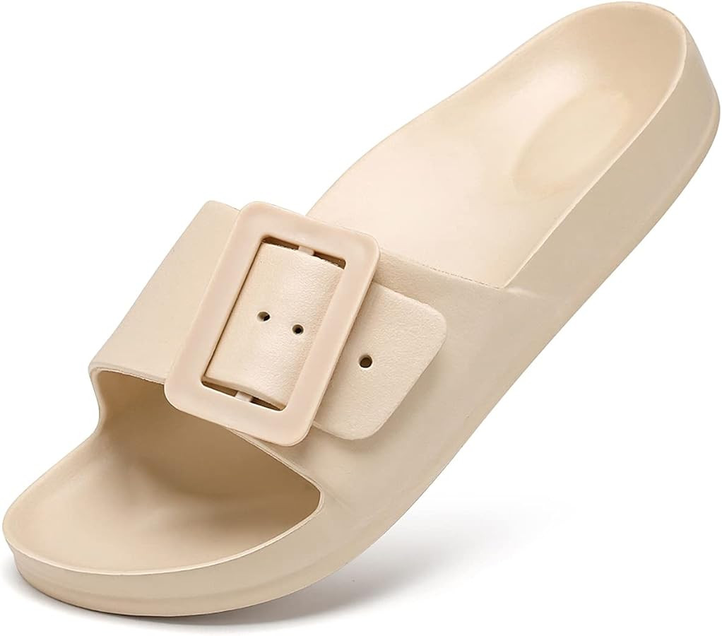 L LOUBIT Cloud Slides for Women with Arch Support Pillow Soft Recovery Sandals Lightweight Summer... | Amazon (US)