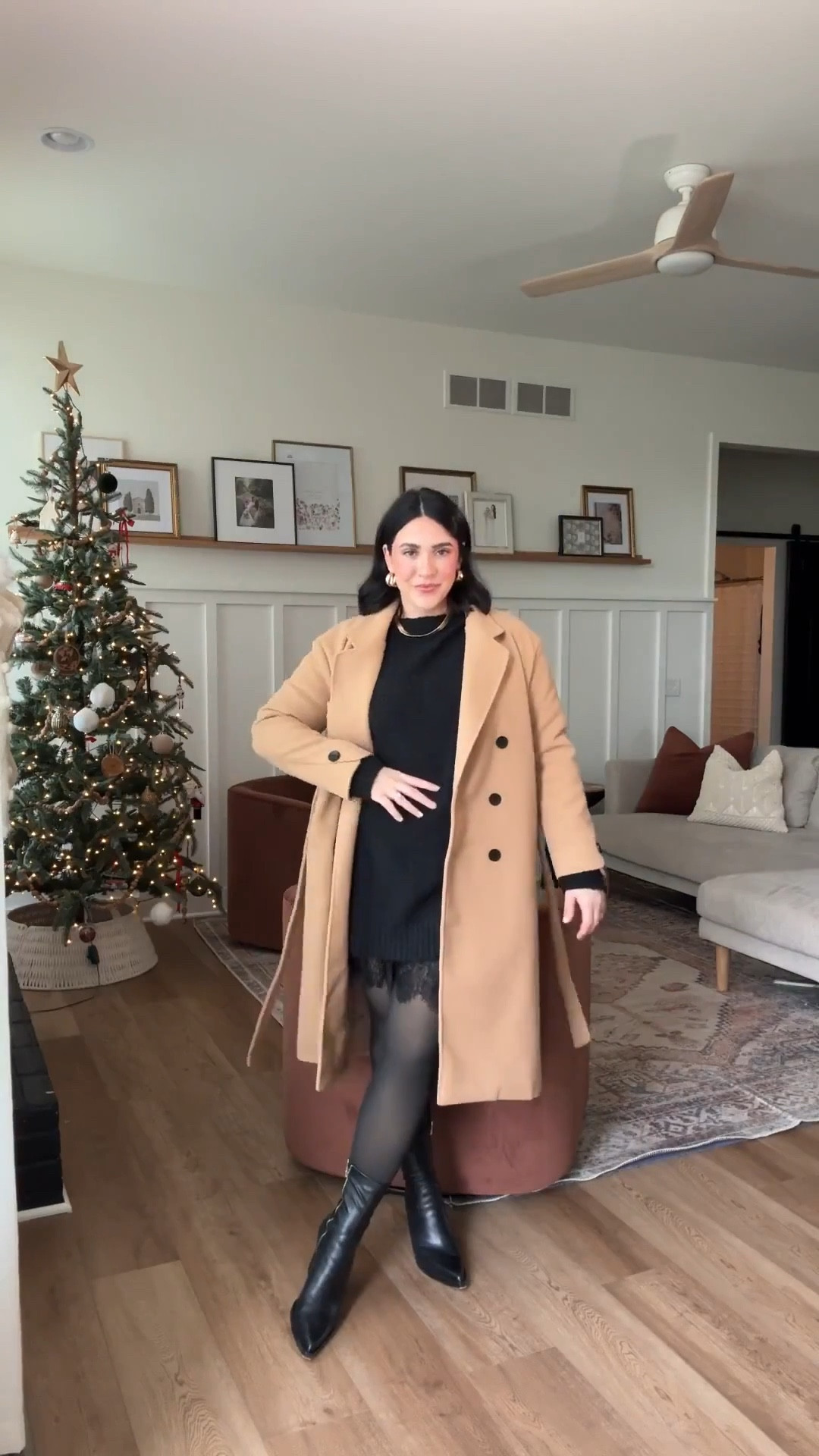 The cutest holiday outfit for my cold weather girlies, these fleece insulated tights are everything! Wear for Christmas party, Thanksgiving, or just a date night out! 

Size L in everything! (Size up if in between) 

Holiday outfit, Christmas outfit, Thanksgiving outfit, midsize style, winter outfit, winter dress, cozy date look, midsize mom outfit

#LTKSeasonal #LTKMidsize #LTKHoliday