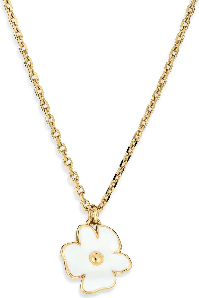 golden bloom flower pendant necklace | Nordstrom