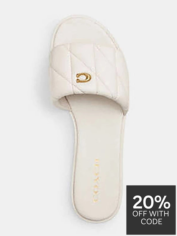 COACH Holly Quilted Leather Sandal | Very (UK)