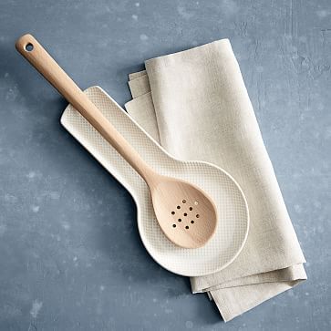 Textured Stoneware Spoon Rest | West Elm (US)