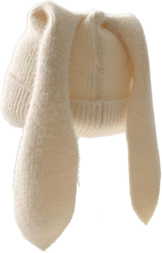 Women Bunny Beanies Rabbit Long Ears Cap Cute Funny Bunny Hats Knit Winter Warm Outdoor Slouchy. ... | Amazon (US)
