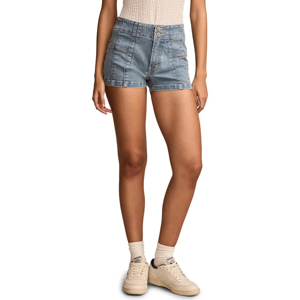 Lucky Brand HR Shorty Denim Shorts in Dole Whip Wash at Nordstrom, Size 27 | Nordstrom